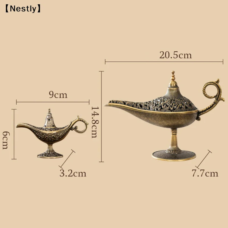 Metal Arabic Lamp Design Incense Burner – Home Decor Accent