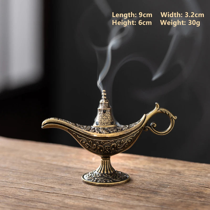 Metal Arabic Lamp Design Incense Burner – Home Decor Accent