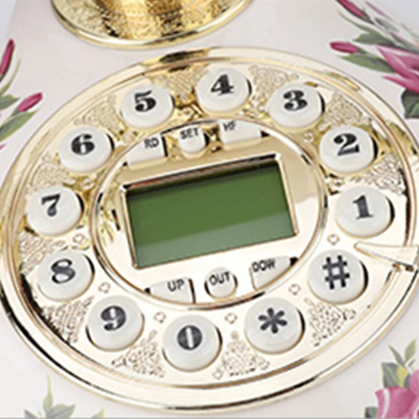 Antique Telephone MS-9101 — Vintage Retro Ceramic Phone for Home Decor