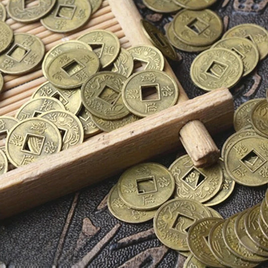 Chinese I Ching Feng Shui Collectible Coins – Decorative Metal Charms