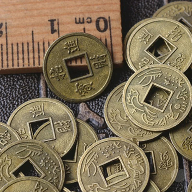 Chinese I Ching Feng Shui Collectible Coins – Decorative Metal Charms