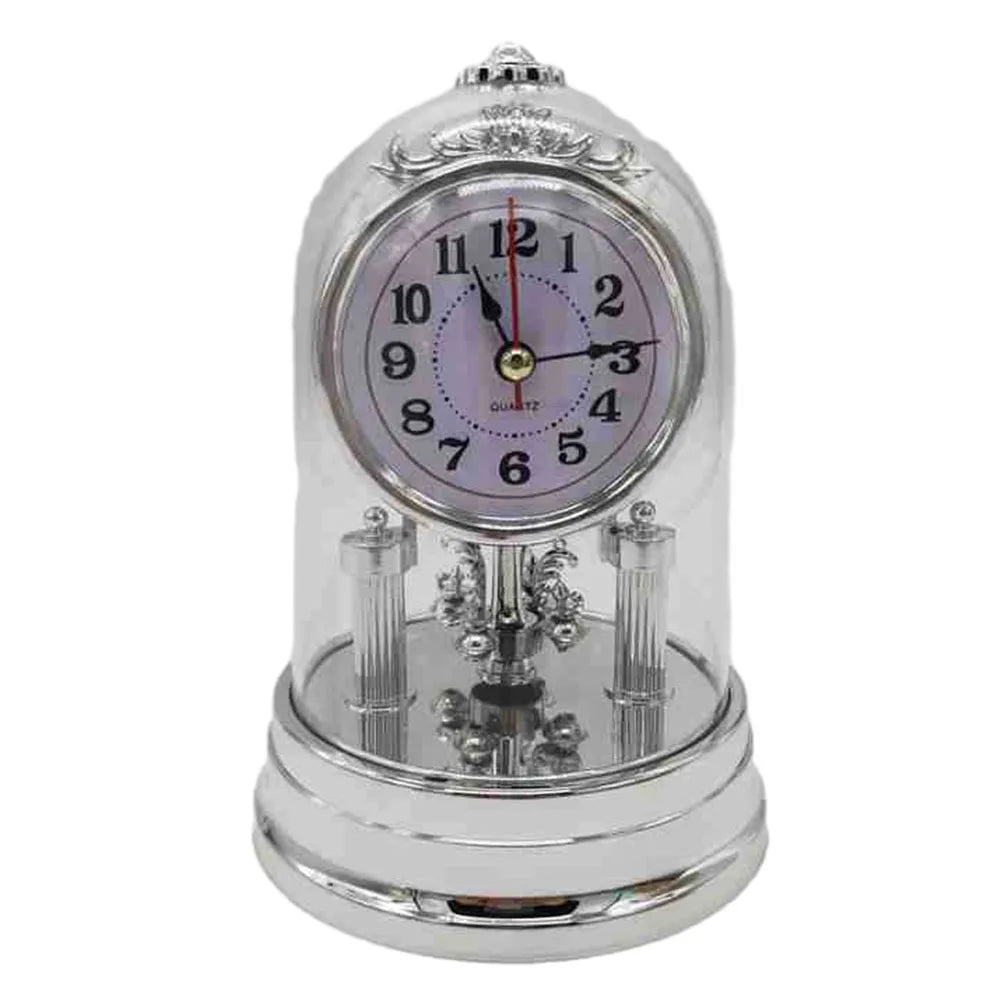 Vintage European Style Table Clock with Pendulum & Chime — Antique Retro Design