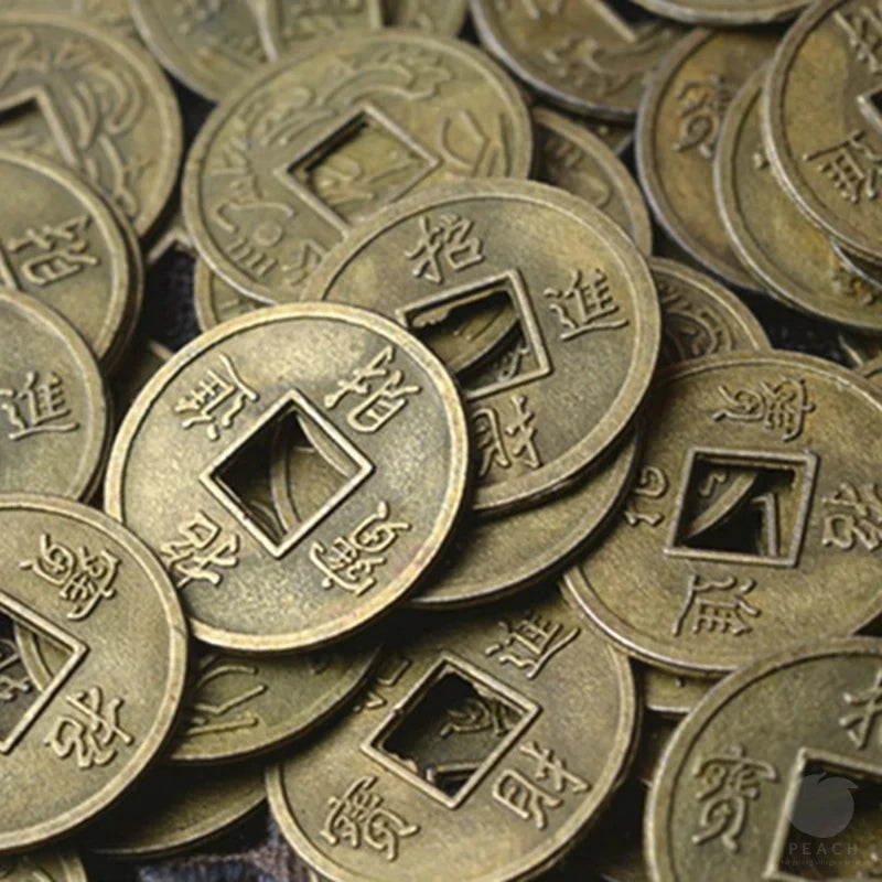 Chinese I Ching Feng Shui Collectible Coins – Decorative Metal Charms