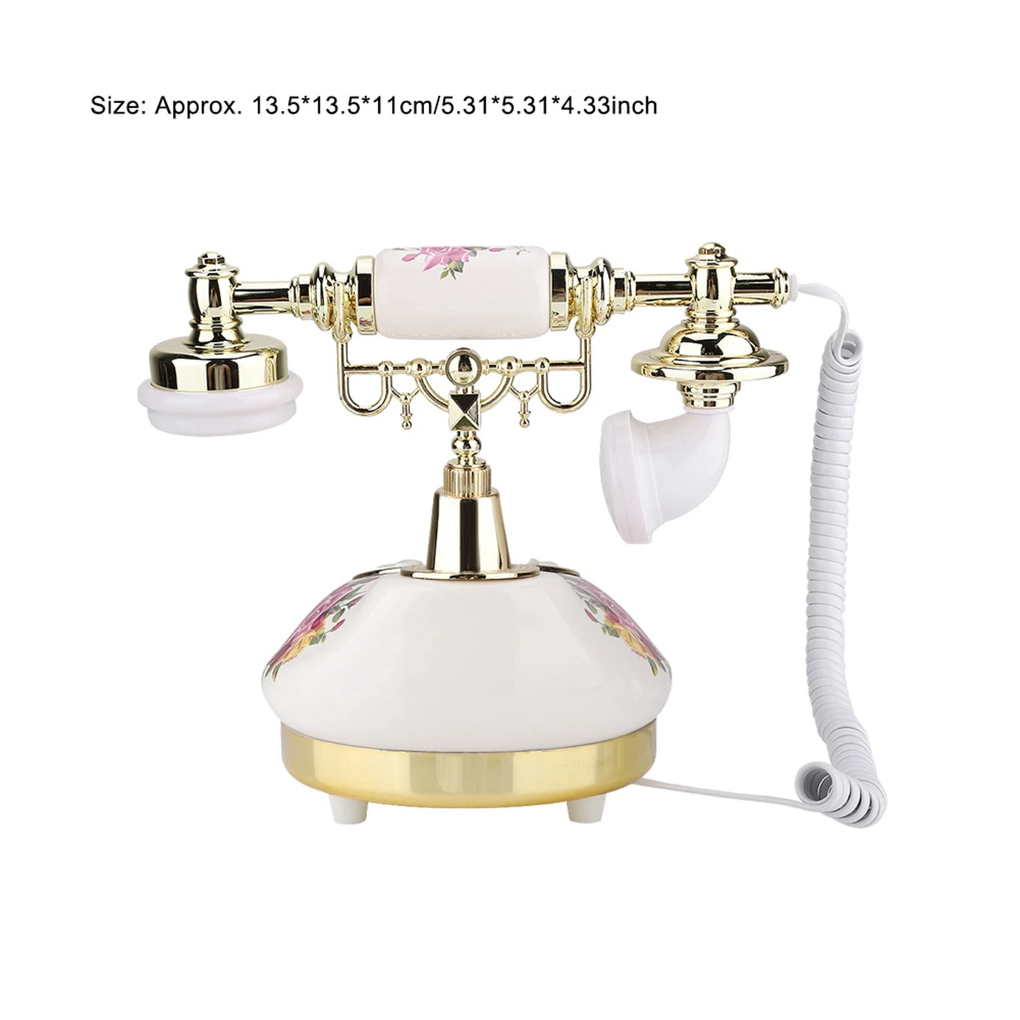Antique Telephone MS-9101 — Vintage Retro Ceramic Phone for Home Decor